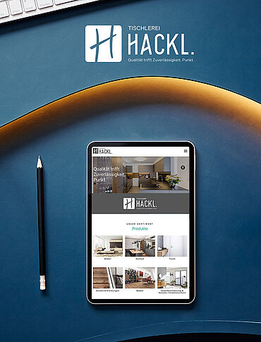 Website Tischlerei Hackl