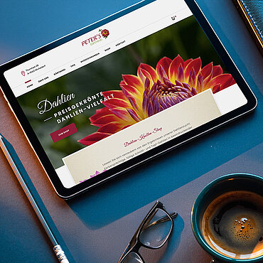 Website Peters Dahlien
