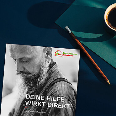 Folder Obdachlosenhilfsaktion